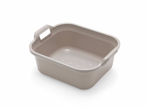 Addis - Barreño Rectangular con Asas, plástico, Gris, 39 x 32 x 14 cm Addis - Barreño Rectangular con Asas, plástico, Gris, 39 x 32 x 14 cm
