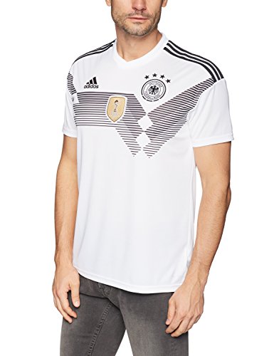 adidas DFB Home 2018 Camiseta de Equipación, Hombre, Blanco/Negro, S