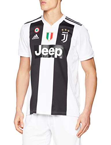 adidas Juve H JSY, Camiseta Gara Home 2018/2019 Cristiano Ronaldo, Hombre, Hombre, CF3489-CR7, Bianco (Bianco/Nero), L adidas Juve H JSY, Camiseta Gara Home 2018/2019 Cristiano Ronaldo, Hombre, Hombre, CF3489-CR7, Bianco (Bianco/Nero), L