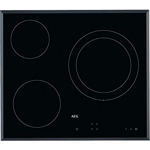 AEG HK623021FB Placa vitrocerámica, Biselada, 3 zonas de cocción, Panel de control táctil independiente, Negro, 60 cm AEG HK623021FB Placa vitrocerámica, Biselada, 3 zonas de cocción, Panel de control táctil independiente, Negro, 60 cm