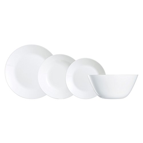 Arcopal Zelie Vajilla de Vidrio, Blanco, 19 Unidades Arcopal Zelie Vajilla de Vidrio, Blanco, 19 Unidades