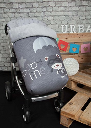 Babyline Paracaidista - Saco de silla de paseo, color gris