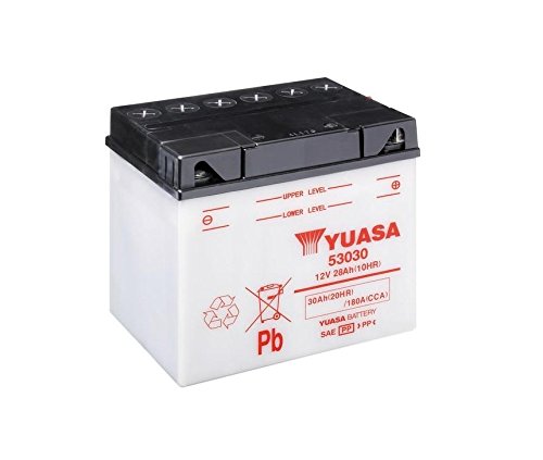 Batería Yuasa 53030, 12 V/30ah (Dimensiones: 186 x 130 x 171) para BMW K100 Diseño Año 1987