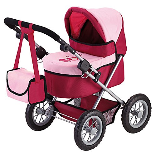 Bayer Design Cochecito de muñeca, Trendy, Color Rojo, Rosa (13014) Bayer Design Cochecito de muñeca, Trendy, Color Rojo, Rosa (13014)