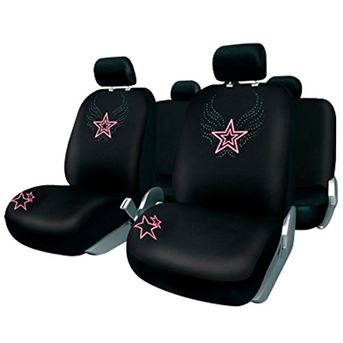 BC Corona FUK10401 Ibiza Juego de Fundas, Negro/Rosa BC Corona FUK10401 Ibiza Juego de Fundas, Negro/Rosa
