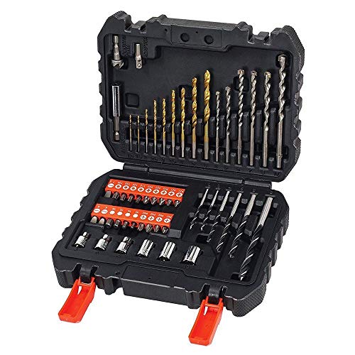 BLACK+DECKER A7188 - Set de 50 piezas con brocas y puntas para atornillar y taladrar BLACK+DECKER A7188 - Set de 50 piezas con brocas y puntas para atornillar y taladrar