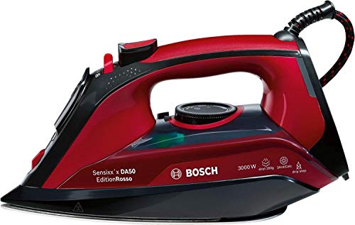 Bosch TDA503001P Sensixx'x DA50, Plancha de Vapor, 3000 W, Color Rojo Bosch TDA503001P Sensixx'x DA50, Plancha de Vapor, 3000 W, Color Rojo