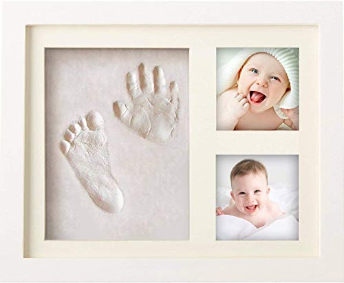 BraceTek - Kit de Marco Para Manos y Huellas de bebé para niño y niña - marcos de arcilla y madera - No se agrieta al secar BraceTek - Kit de Marco Para Manos y Huellas de bebé para niño y niña - marcos de arcilla y madera - No se agrieta al secar