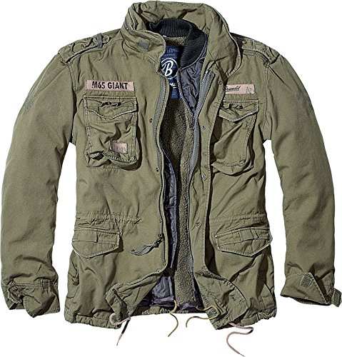 Brandit M-65 Giant Chaqueta, Verde (Oliv 1), L Unisex Adulto Brandit M-65 Giant Chaqueta, Verde (Oliv 1), L Unisex Adulto