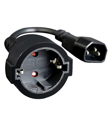 Cablexpert - Conexion Shucko Hembra A Iec C14 Macho 0.15Mts Cablexpert - Conexion Shucko Hembra A Iec C14 Macho 0.15Mts