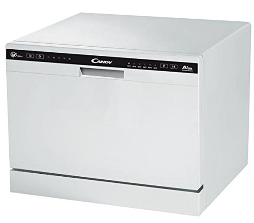 Candy CDCP 6/E Lavavajillas pequeño, Altura 43,8 cm, 6 servicios, 6 Programas, Sistema antidesbordamiento, Inicio diferido, 51dB, 51 Decibelios, Blanco Candy CDCP 6/E Lavavajillas pequeño, Altura 43,8 cm, 6 servicios, 6 Programas, Sistema antidesbordamiento, Inicio diferido, 51dB, 51 Decibelios, Blanco