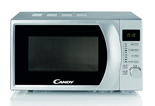 Candy CMG 2071 DS Microondas con grill, Capacidad 20L, Display digital, 9 Programas Automáticos, Plato giratorio 24,5cm, 700W-900W, 700 W, 20 litros, Silver Candy CMG 2071 DS Microondas con grill, Capacidad 20L, Display digital, 9 Programas Automáticos, Plato giratorio 24,5cm, 700W-900W, 700 W, 20 litros, Silver