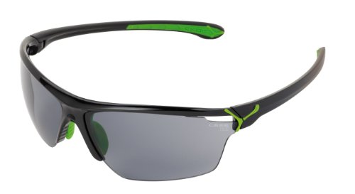 Cébé CBCINETIK3 Cinetik L - Gafas de sol con cristales intercambiables, montura color negro y verde, talla L