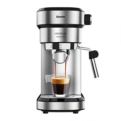 Cecotec Cafetera Express Cafelizzia 790 Steel para espressos y cappuccinos, Brazo portafiltros con Doble Salida y Dos filtros, 20 Bares de Presión, Depósito extraíble de 1,2L, 1350W, Acero Cecotec Cafetera Express Cafelizzia 790 Steel para espressos y cappuccinos, Brazo portafiltros con Doble Salida y Dos filtros, 20 Bares de Presión, Depósito extraíble de 1,2L, 1350W, Acero