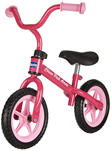 Chicco First Bike - Bicicleta sin pedales con sillín regulable, color rosa, 2-5 años Chicco First Bike - Bicicleta sin pedales con sillín regulable, color rosa, 2-5 años