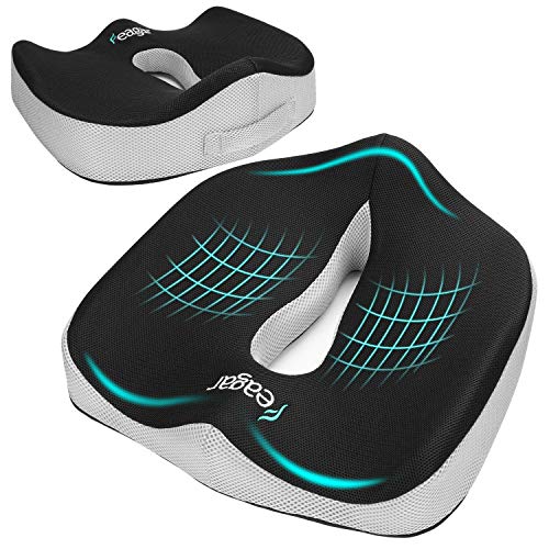 Cojin Coxis de Espuma Memoria Portátil para Hemorroides, Hernias, Cojines para espalderas y sillas Ortopedico, Alivia la Fatiga y el Dolor Por Office, Coche, Negro Cojin Coxis de Espuma Memoria Portátil para Hemorroides, Hernias, Cojines para espalderas y sillas Ortopedico, Alivia la Fatiga y el Dolor Por Office, Coche, Negro