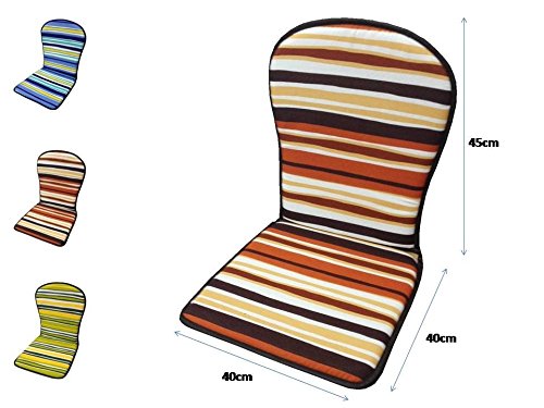 COJIN SILLA JARDIN RESPALDO MONOBLOC (LOTE 2 UNIDADES) RAYAS MARRON COJIN SILLA JARDIN RESPALDO MONOBLOC (LOTE 2 UNIDADES) RAYAS MARRON