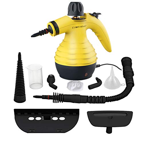 Comforday Limpiador Vapor Mano, Limpiador de Vapor Portátil de Usos Múltiples con 9 Accesorios para Quitar Manchas, Alfombras, Cortinas, Asientos de Auto, Cocina, Chinches, Piso, Baño, Comforday Limpiador Vapor Mano, Limpiador de Vapor Portátil de Usos Múltiples con 9 Accesorios para Quitar Manchas, Alfombras, Cortinas, Asientos de Auto, Cocina, Chinches, Piso, Baño,