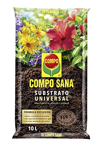 Compo Sana, Sustrato Universal para Plantas de Interior y Exterior, 10 L Compo Sana, Sustrato Universal para Plantas de Interior y Exterior, 10 L