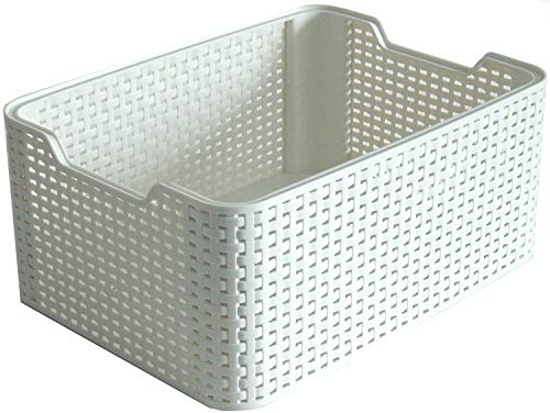 Curver Style, Caja Organizadora, Blanco Vintage, S (7 L) Curver Style, Caja Organizadora, Blanco Vintage, S (7 L)