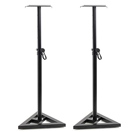 Display4top Altura ajustable 6 (80 cm, 90 cm, 100 cm ', 110 cm', 120 cm, 130 cm) pareja de soportes de altavoz para monitor de estudio de estudio Soportes de altavoz Display4top Altura ajustable 6 (80 cm, 90 cm, 100 cm ', 110 cm', 120 cm, 130 cm) pareja de soportes de altavoz para monitor de estudio de estudio Soportes de altavoz