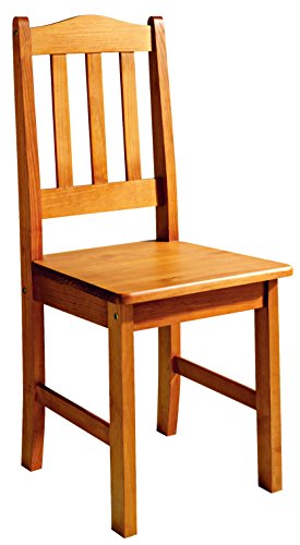 Dogar Altea Set 2 Sillas, Pino, Miel, 98.5x42x45 cm, 2 Unidades Dogar Altea Set 2 Sillas, Pino, Miel, 98.5x42x45 cm, 2 Unidades