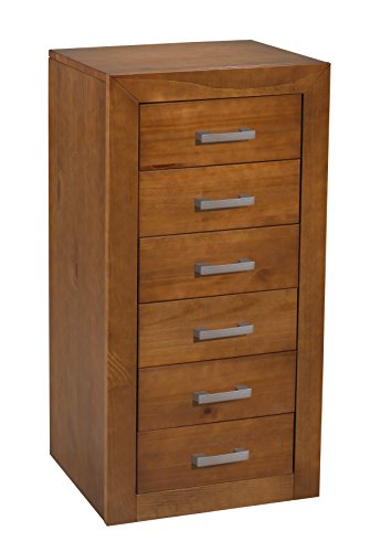 Dogar Kynus KN-23304 - Sinfonier de pino macizo con 6 cajones, color Madera Dogar Kynus KN-23304 - Sinfonier de pino macizo con 6 cajones, color Madera