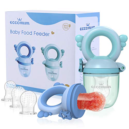 Eccomum Alimentador Antiahogo Bebe(2 piezas), Chupete Fruta Bebe y Mordedores, con pacifiers de 3 tamaños diferentes, sin BPA Eccomum Alimentador Antiahogo Bebe(2 piezas), Chupete Fruta Bebe y Mordedores, con pacifiers de 3 tamaños diferentes, sin BPA