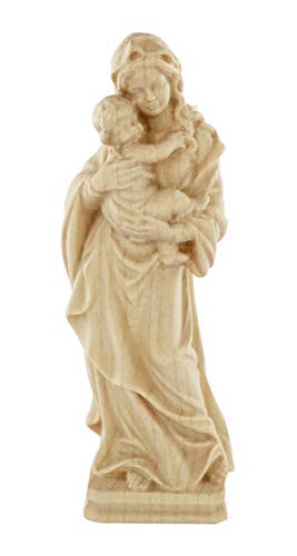 Ferrari & Arrighetti Imagen de la Virgen Tirolesa en Talla de Madera con Acabado Natural - Mide 10 cm - Demetz Deur Ferrari & Arrighetti Imagen de la Virgen Tirolesa en Talla de Madera con Acabado Natural - Mide 10 cm - Demetz Deur