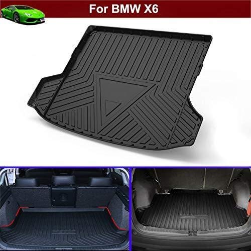 For B-M-W X6 2012 2013 2014 2015 2016 2017 2018 2019 2020 trasera del vehículo Hoja de bandeja de carga de línea troncal piso alfombra de la estera de equipaje bandeja impermeable