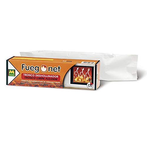 FUEGO NET Fuegonet 231168 Tronco Deshollinador, Marrón, 27.7x7.7x7.7 cm