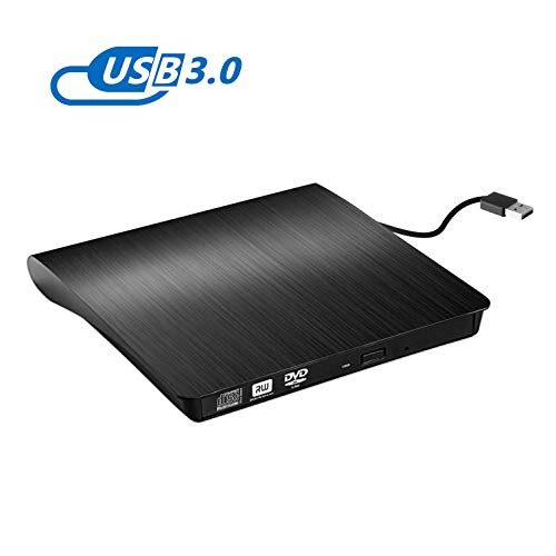 Grabadora CD / DVD Externa Usb 3.0, Rodzon Unidades de DVD Externa Portátil CD / DVD /-RW / ROM Estable con Lector / Quemador / Re - Quemador para Win 10 / 8 / 7 / XP / Vista / Linux / Mac OS Grabadora CD / DVD Externa Usb 3.0, Rodzon Unidades de DVD Externa Portátil CD / DVD /-RW / ROM Estable con Lector / Quemador / Re - Quemador para Win 10 / 8 / 7 / XP / Vista / Linux / Mac OS
