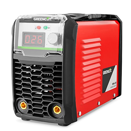 GREENCUT MMA200 - Soldador inverter turbo ventilado de corriente continua DC, 200A, Potencia Regulable, con Tecnología iGBT Máquina de Soldadora Portátil GREENCUT MMA200 - Soldador inverter turbo ventilado de corriente continua DC, 200A, Potencia Regulable, con Tecnología iGBT Máquina de Soldadora Portátil