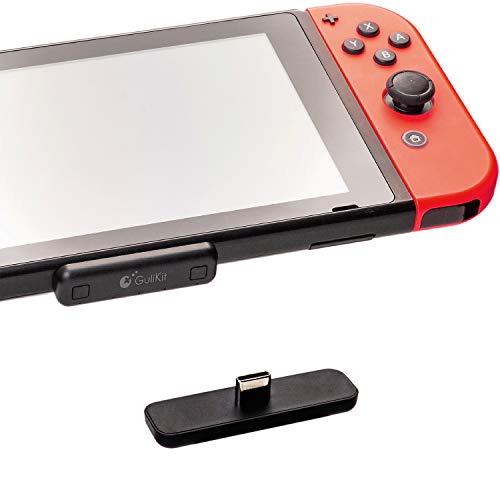 GULIkit Route Air Adaptador Bluetooth para Nintendo Switch/Switch Lite PS4 PC, Transmisor Bluetooth Audio con aptX de Baja Latencia Compatible con Airpods Bose Sony y Auriculares Bluetooth - Negro GULIkit Route Air Adaptador Bluetooth para Nintendo Switch/Switch Lite PS4 PC, Transmisor Bluetooth Audio con aptX de Baja Latencia Compatible con Airpods Bose Sony y Auriculares Bluetooth - Negro