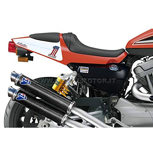 Harley Davidson XR1200 R 2009 09 scarichi termignoni extremos redondeados carbono