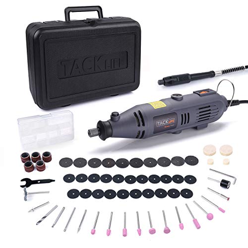 Herramienta Rotativa, TACKLIFE Amoladora Eléctrica 135W con 60 Accesorios, 10.000-32.000 rpm, Ideal para Grabar, Cortar, Pulir, Lijar, Taladrar, etc. RTD34AC Herramienta Rotativa, TACKLIFE Amoladora Eléctrica 135W con 60 Accesorios, 10.000-32.000 rpm, Ideal para Grabar, Cortar, Pulir, Lijar, Taladrar, etc. RTD34AC