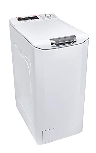 Hoover HNOT S380D-37 - Lavadora carga superior 8Kgs, 15 programas, 1000rpm, NFC, display táctil, slow motion, 61dBA, clase A+++AC, color blanco Hoover HNOT S380D-37 - Lavadora carga superior 8Kgs, 15 programas, 1000rpm, NFC, display táctil, slow motion, 61dBA, clase A+++AC, color blanco