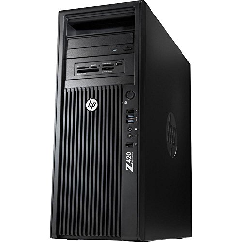 HP Z420 Intel Xeon Quad Core 256 GB SSD + 500 GB HDD Disco Duro 16 GB Memoria Win 10 Pro NVIDIA Quadro 2000 F1l09u Folat Workstation PC Computer (Certificado y General para embragues)