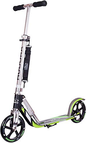 Hudora 14695 Big Wheel GS 205 - Patinete, color negro / verde Hudora 14695 Big Wheel GS 205 - Patinete, color negro / verde