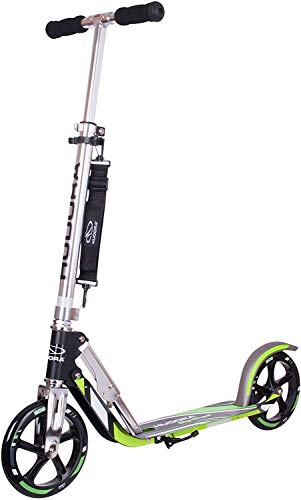 Hudora 14695 Big Wheel GS 205 - Patinete, color negro / verde