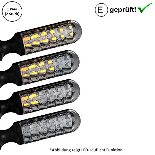 Intermitente LED Piaggi-o MP3 300, 400, 500, ASR Sport, Business (certificado E / 2 unidades) (B6)