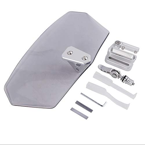Justech Parabrisas Universal de la Motocicleta Deflector de Viento Ajustable para Motos Durable Justech Parabrisas Universal de la Motocicleta Deflector de Viento Ajustable para Motos Durable