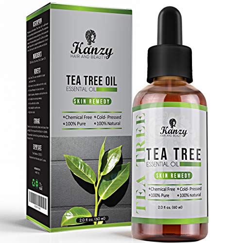KANZY Aceite esencial de árbol de té para cara y Cuerpo masaje - El tratamiento para el acné, manchas y problemas de la piel- 100% puro - 60ml KANZY Aceite esencial de árbol de té para cara y Cuerpo masaje - El tratamiento para el acné, manchas y problemas de la piel- 100% puro - 60ml