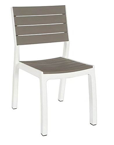 Keter -  Silla de jardín exterior Harmony sin brazos, Color Beige / topo