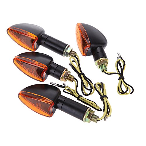 KKmoon 4Pcs Luz Senal de Giro Indicator Faros Intermitentes Delanteros 12V para Motocicleta,Luz de Color Ambar KKmoon 4Pcs Luz Senal de Giro Indicator Faros Intermitentes Delanteros 12V para Motocicleta,Luz de Color Ambar