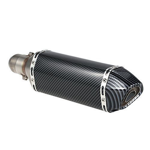 KKmoon Silenciador de Tubo de Escape 38-51mm Small Hexagon Cola Oblicua Style para Moto ATV Universal KKmoon Silenciador de Tubo de Escape 38-51mm Small Hexagon Cola Oblicua Style para Moto ATV Universal