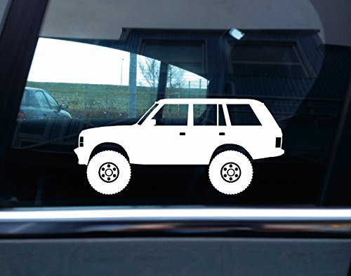 levantadas Range Rover Classic Off-Road Silueta adhesivo
