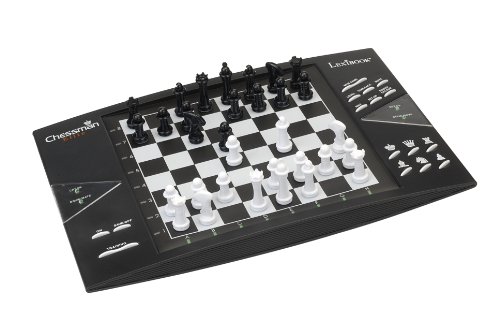 LEXIBOOK (CG1300 Ajedrez electrónico Chessman Elite, Todo Nivel, Juego de Mesa, Color Negro/Blanco