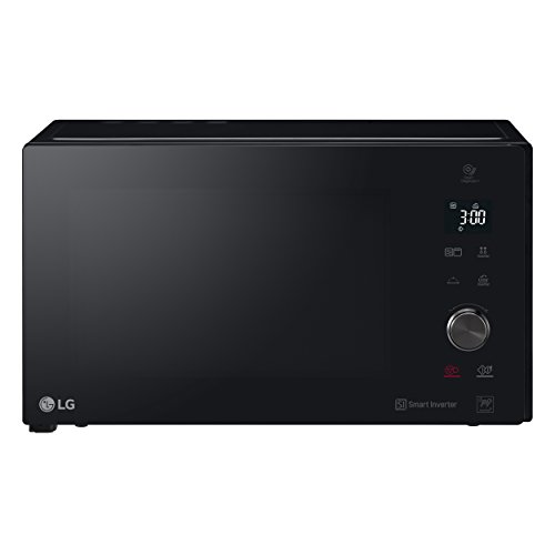 LG MH7265DPS Grill Smart Inverter - Microondas Grill 2 en 1, 1200W, 32 L, Display LED, Plato interior 360 mm, Color Negro,  30.8 (alto) x 54.4cm (ancho) x 45.8 cm (profundo)