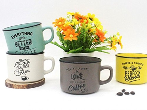 Lote 4 Tazas"Time For Coffee" - Detalles y Recuerdos para Bodas Originales - Tazas Frases Café Lote 4 Tazas"Time For Coffee" - Detalles y Recuerdos para Bodas Originales - Tazas Frases Café